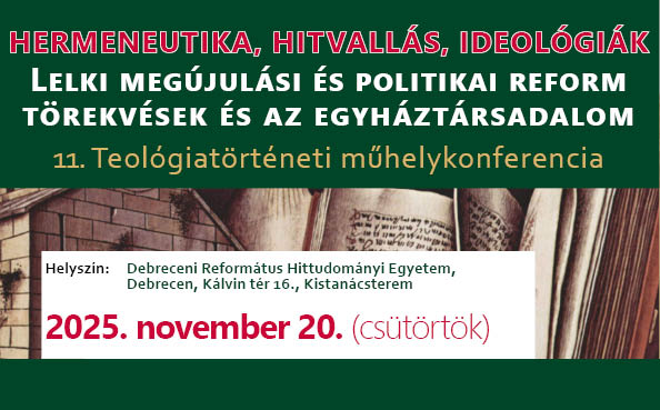 11. Teológiatörténeti műhelykonferencia