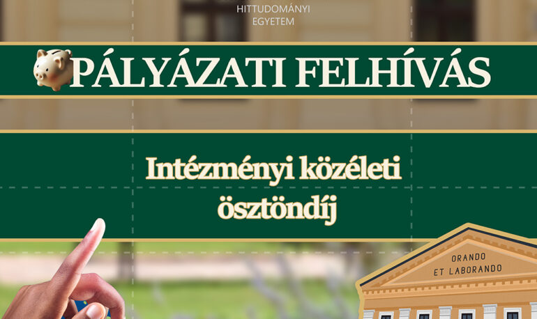 Pályázati felhívás intézményi közéleti ösztöndíjra a 2026/27. tanév 1. félévében